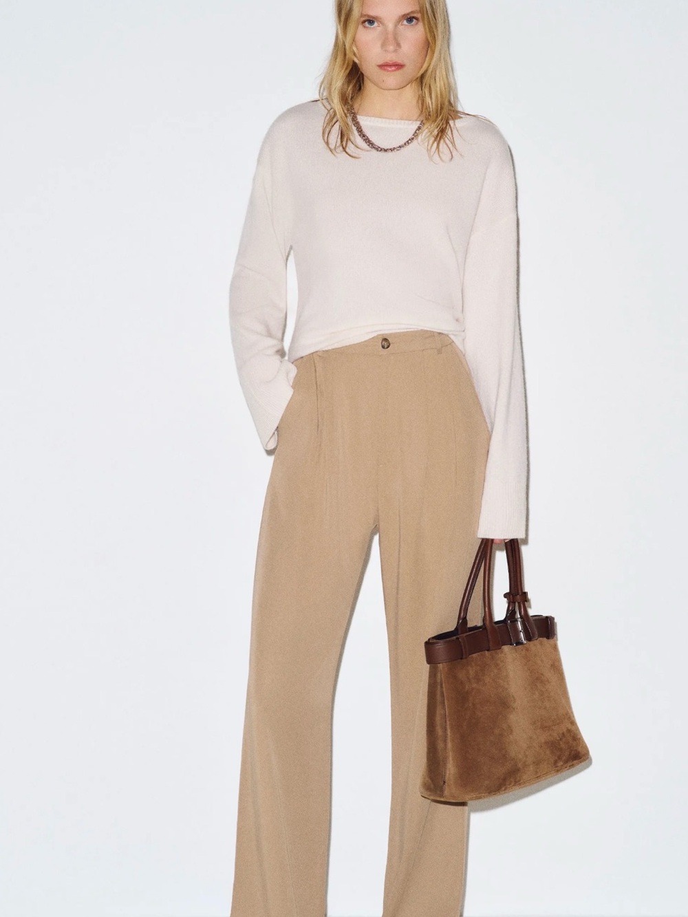 Reformation Mason Pant in Natural